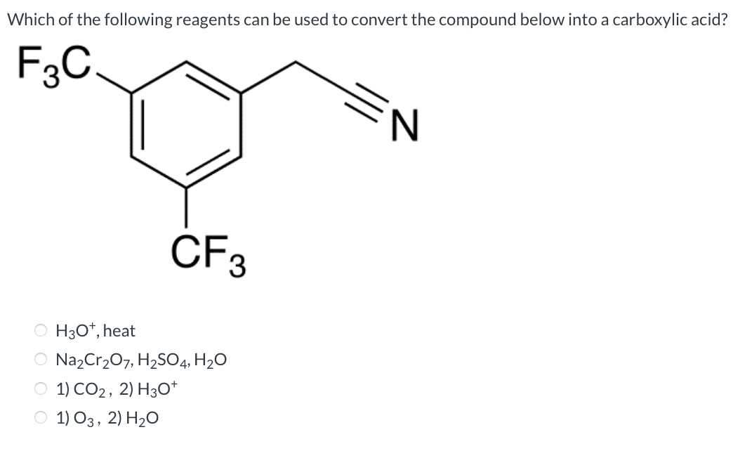 Solved Which Of The Following Reagents Can Be Used To