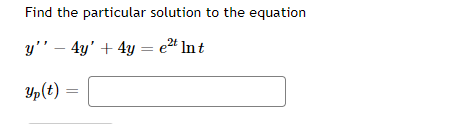 Solved Find the particular solution to the equation | Chegg.com