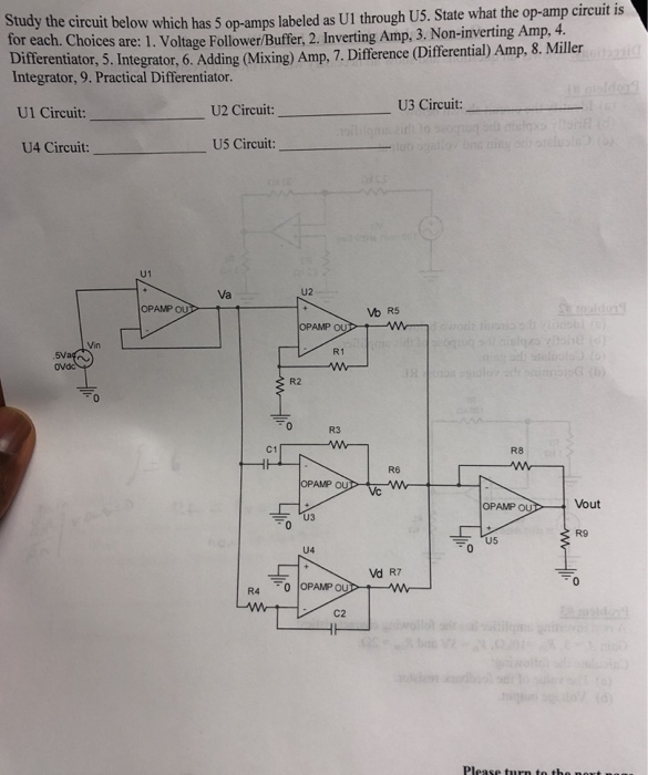 Solved Problem #1 (a) Identify the circuit shown below. (b) | Chegg.com