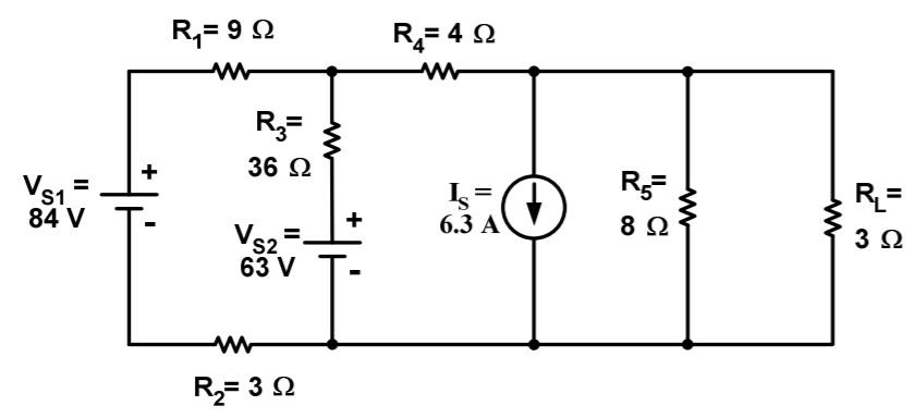 Solved Given the following circuit, withe the RL load | Chegg.com