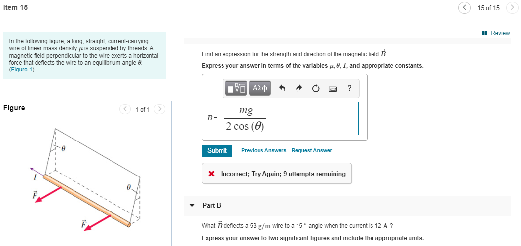 Solved Item 15 15 of 15 > II Review In the following figure, | Chegg.com