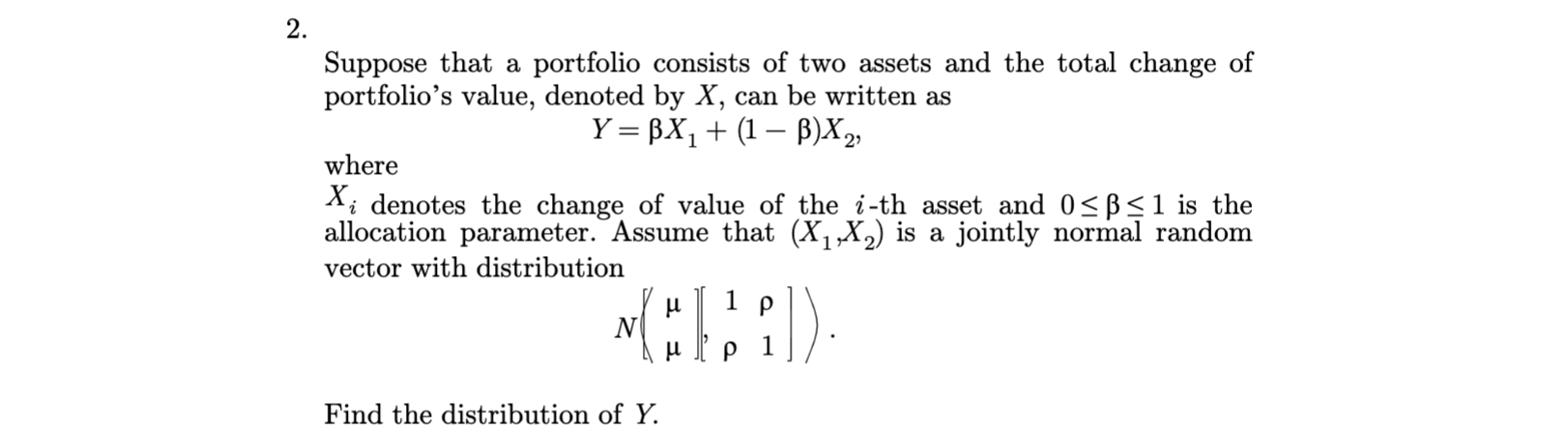 Solved Suppose that a portfolio consists of two assets and | Chegg.com