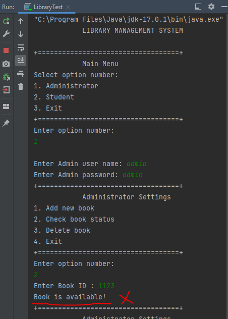 Solved -Link the code (Library Management System) with | Chegg.com