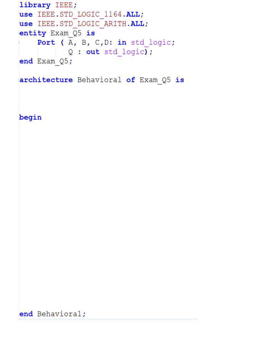 Solved 5. (20 Points ) VHDL a) For the state machine show in | Chegg.com