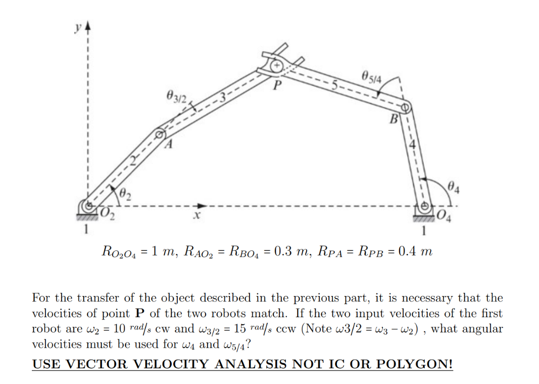 RO2O4=1 m,RAO2=RBO4=0.3 m,RPA=RPB=0.4 m For the | Chegg.com