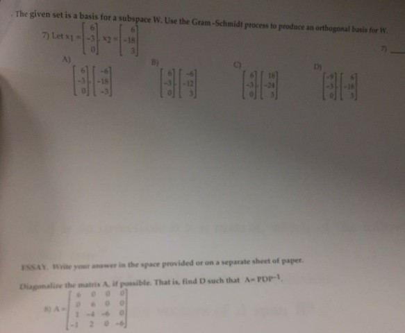 Solved ESSAY, Write your answer in the space provided or on | Chegg.com