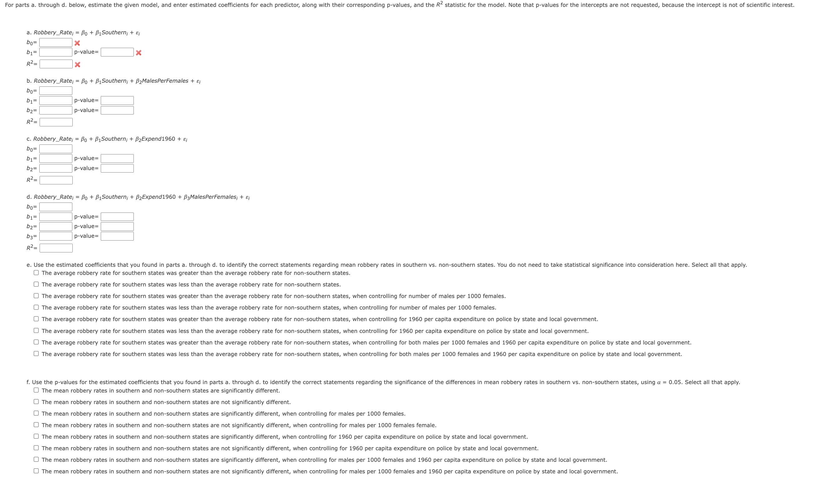 Solved For this assignment, you will conduct regression | Chegg.com