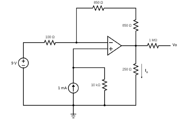 Solved Calculate the current I_o in the circuit shown in the | Chegg.com