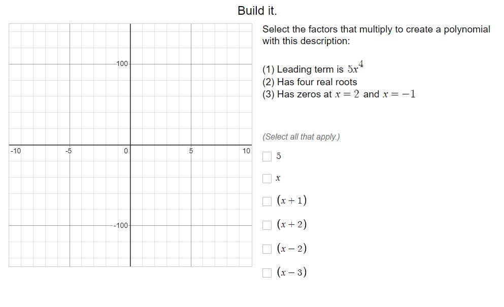 Solved Build it. Select the factors that multiply to create | Chegg.com