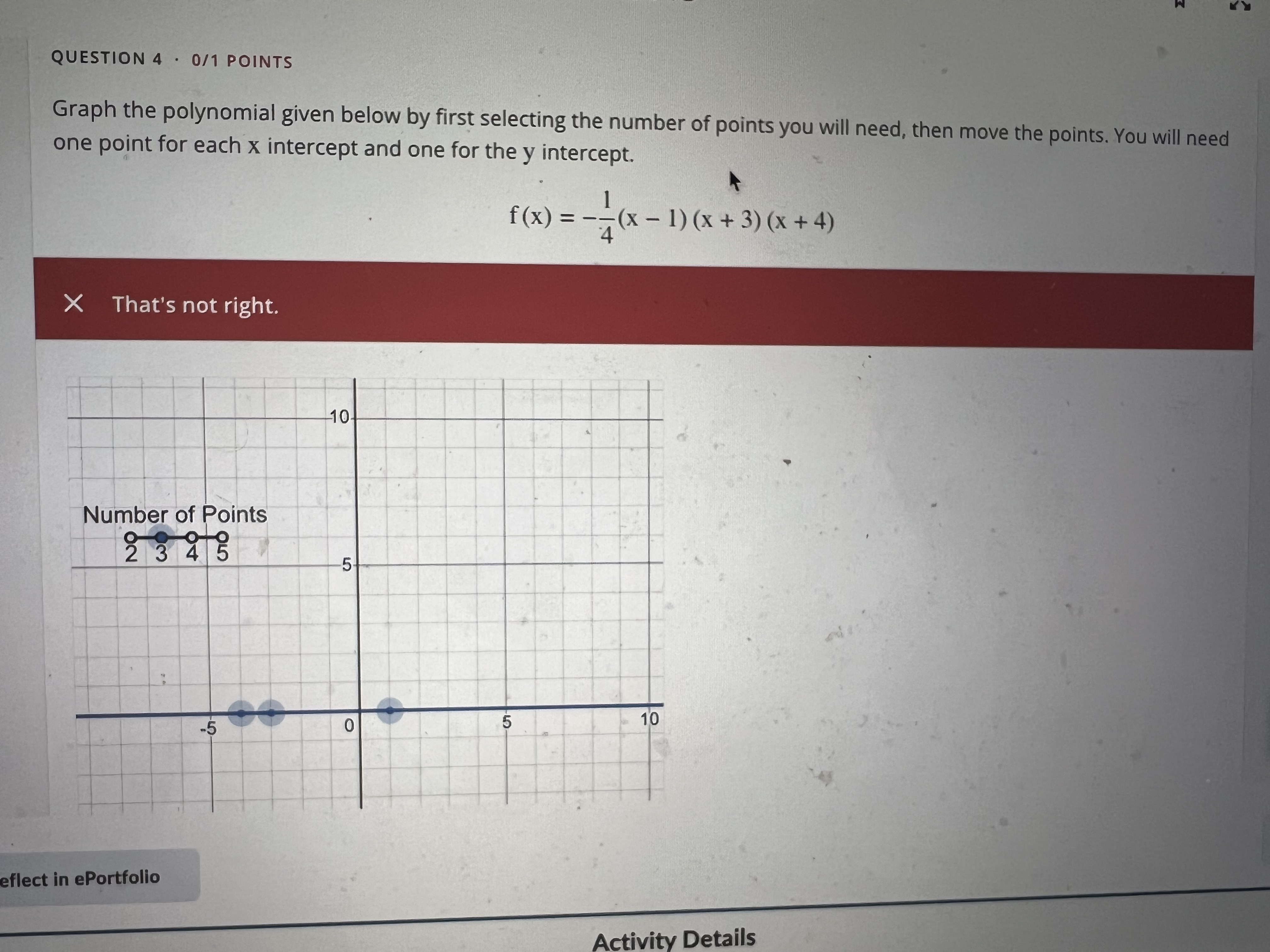 Solved Graph the polynomial given below by first selecting
