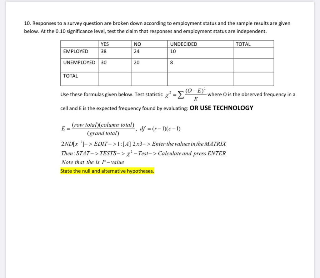 solved-10-responses-to-a-survey-question-are-broken-down-chegg