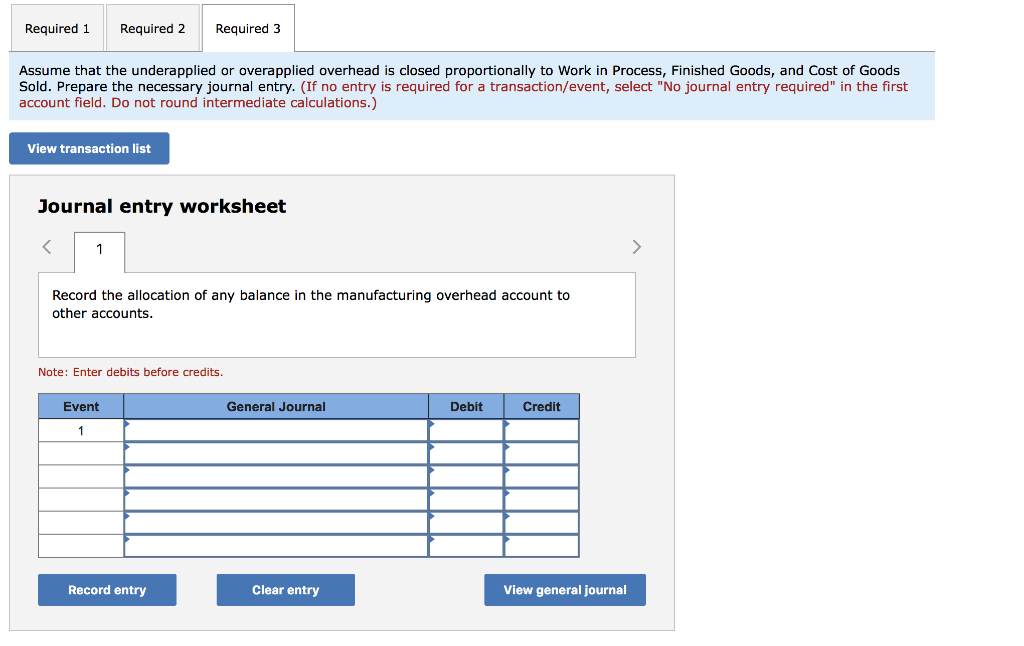 Solved Exercise 38 Applying Overhead; Journal Entries;