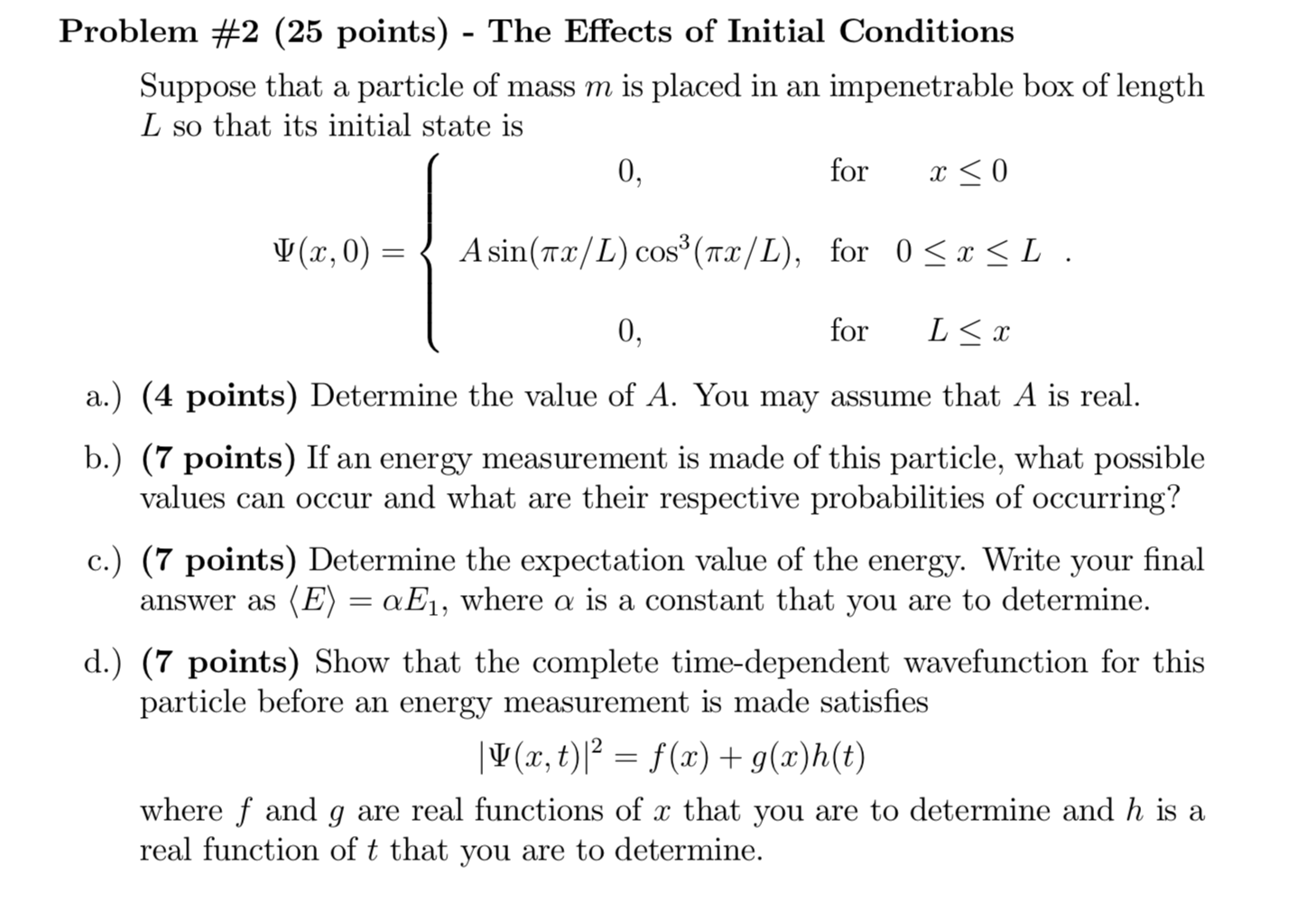 Solved Problem 2 25 Points The Effects Of Initial Co Chegg Com