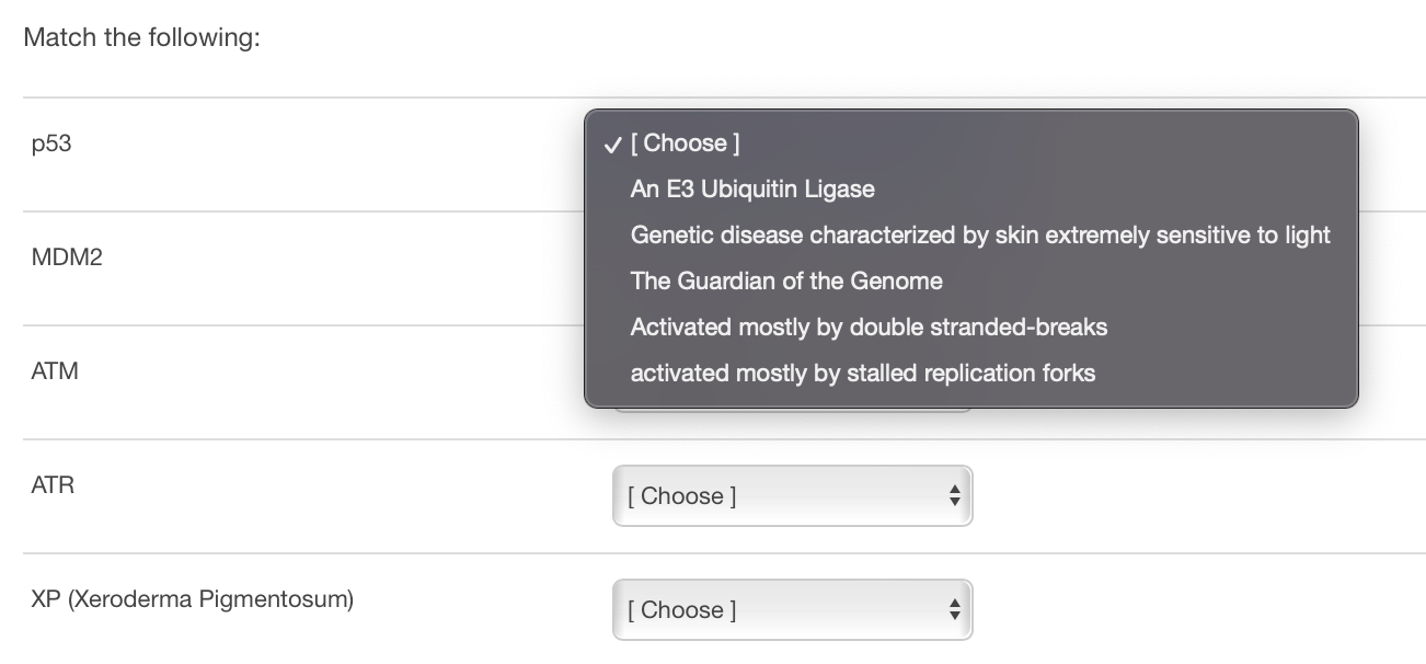 Match the following: | Chegg.com