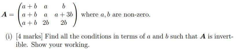 Solved B A= (a+b A A +b A A + B 26 A +36 Where A, B Are | Chegg.com