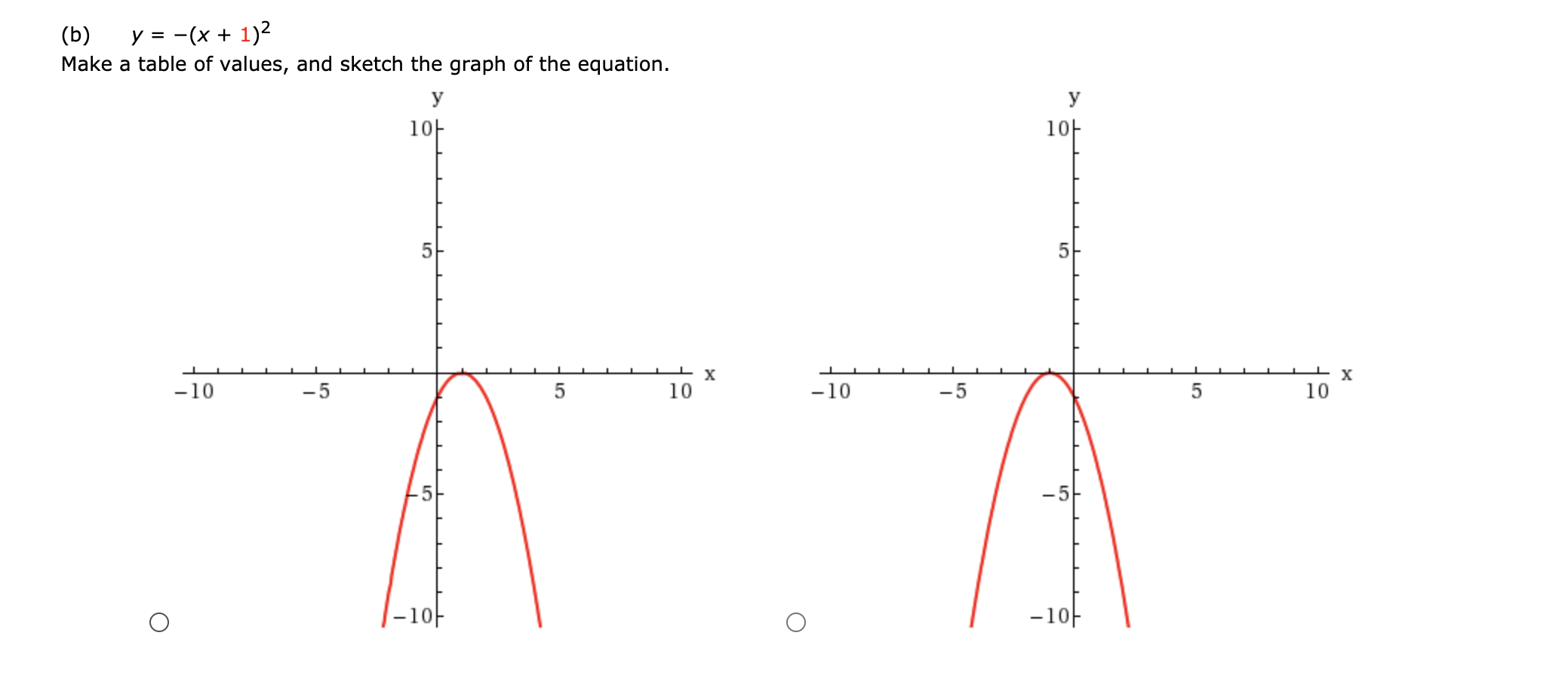 Solved B Y X 1 2 Make A Table Of Values And Sketch Chegg Com