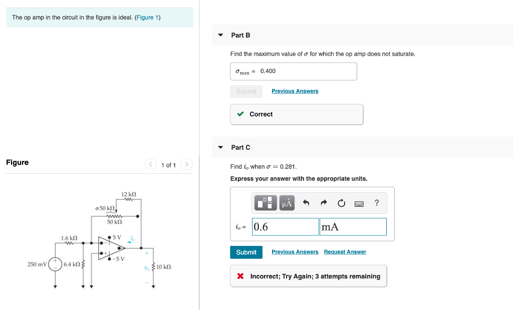 Solved The op amp in the circuit in the figure is ideal. | Chegg.com