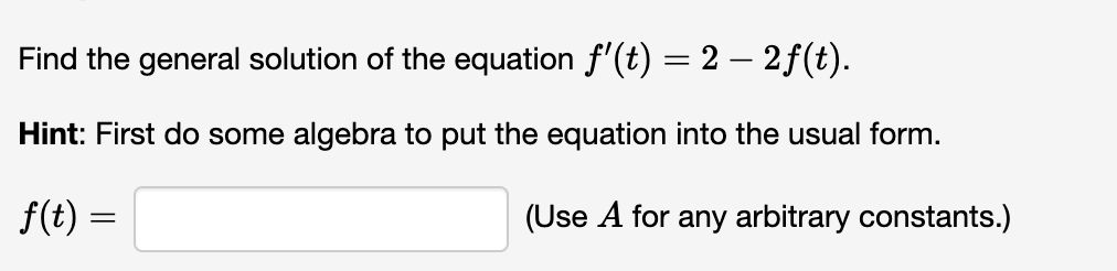 Solved Find the general solution of the equation | Chegg.com