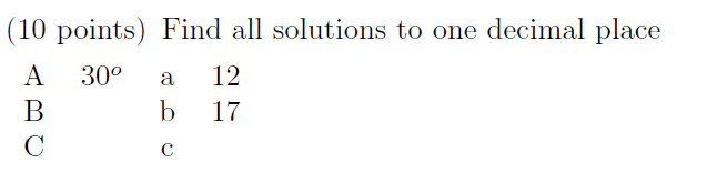 Solved (10 points) Find all solutions to one decimal place A | Chegg.com