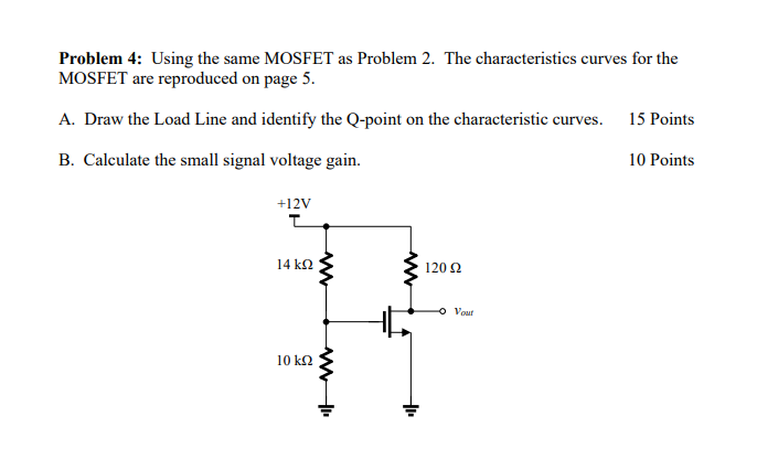 Solved Problem 4: Using The Same MOSFET As Problem 2. The | Chegg.com