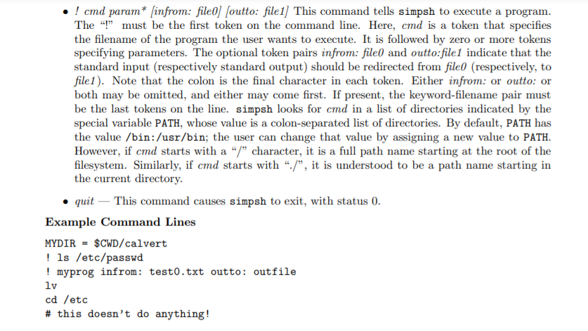 experiment with different shell syntax