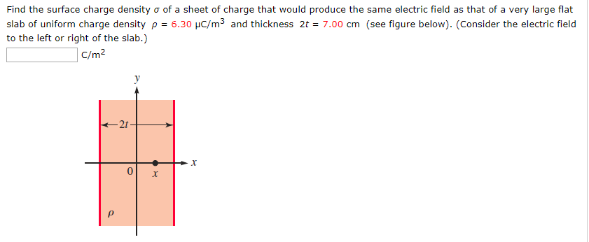 Solved Find the surface charge density σ of a sheet of | Chegg.com