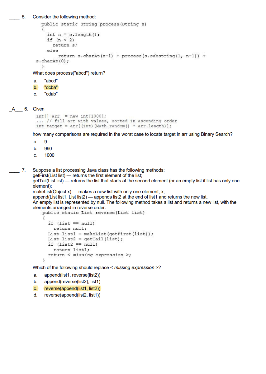 Solved 1. Which of the following features indicates that a | Chegg.com