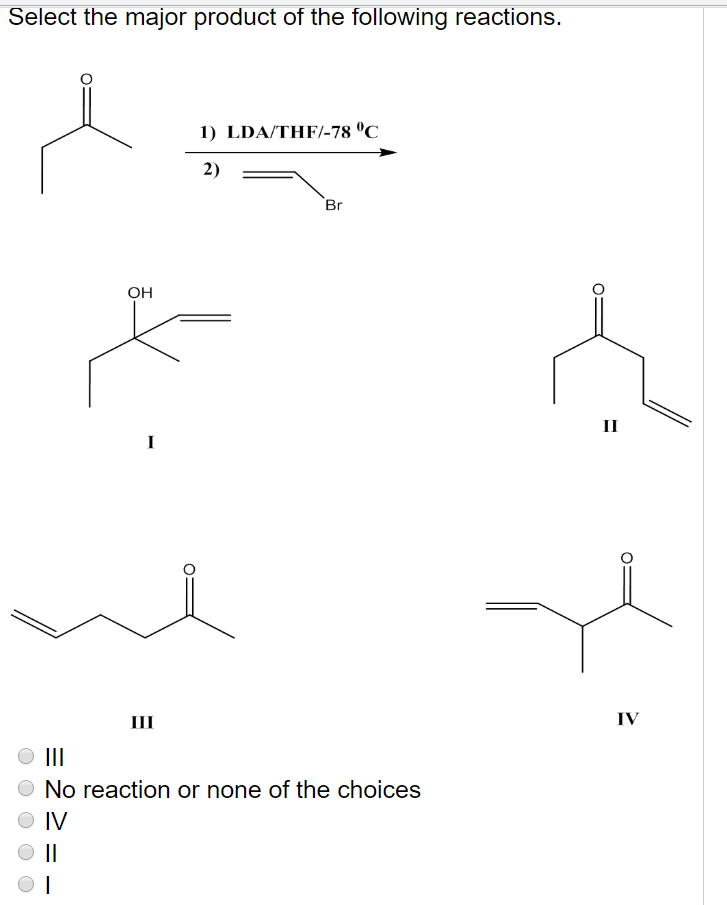 Select The Major Product Of The Following Reaction. Solved Select the major product of the following reactions. | Chegg.com