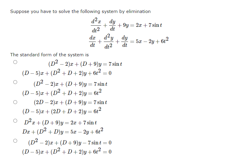 Solved Suppose You Have To Solve The Following System By | Chegg.com