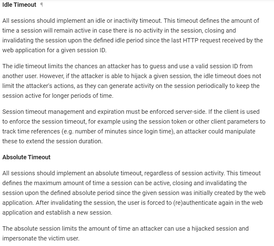 Solved Take A Look At The OWASP Session Management Cheat | Chegg.com