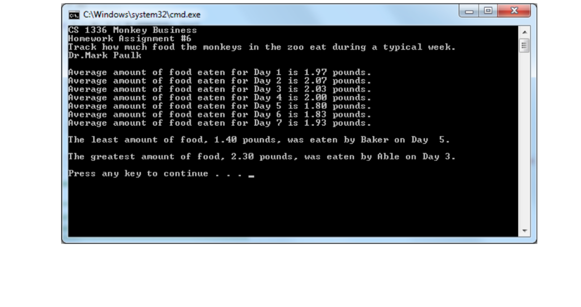 Solved For a basic calculation program using arrays, please | Chegg.com