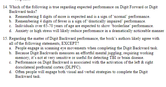 Solved 14. Which of the following is true regarding expected | Chegg.com