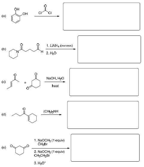 Solved 2. Draw the structure of the major product in each of | Chegg.com
