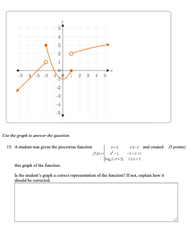 Solved 2 1 Use the graph to answer the question. 15. A | Chegg.com