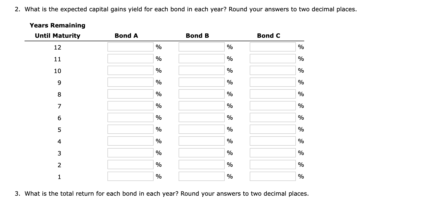 Solved 2. What Is The Expected Capital Gains Yield For Each | Chegg.com