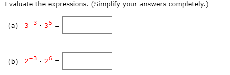 Solved Evaluate The Expressions. (Simplify Your Answers | Chegg.com