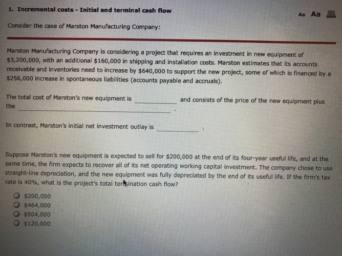 solved-1-incremental-costs-initial-and-terminal-cash-flow-chegg