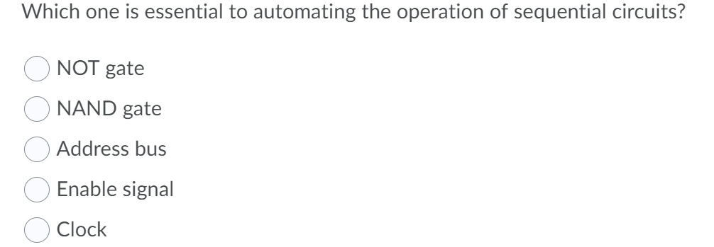 Which One Is Essential To Automating The Operation Of Chegg Com