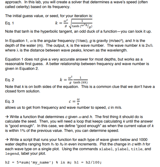 Approach In This Lab You Will Create A Solver Th Chegg Com