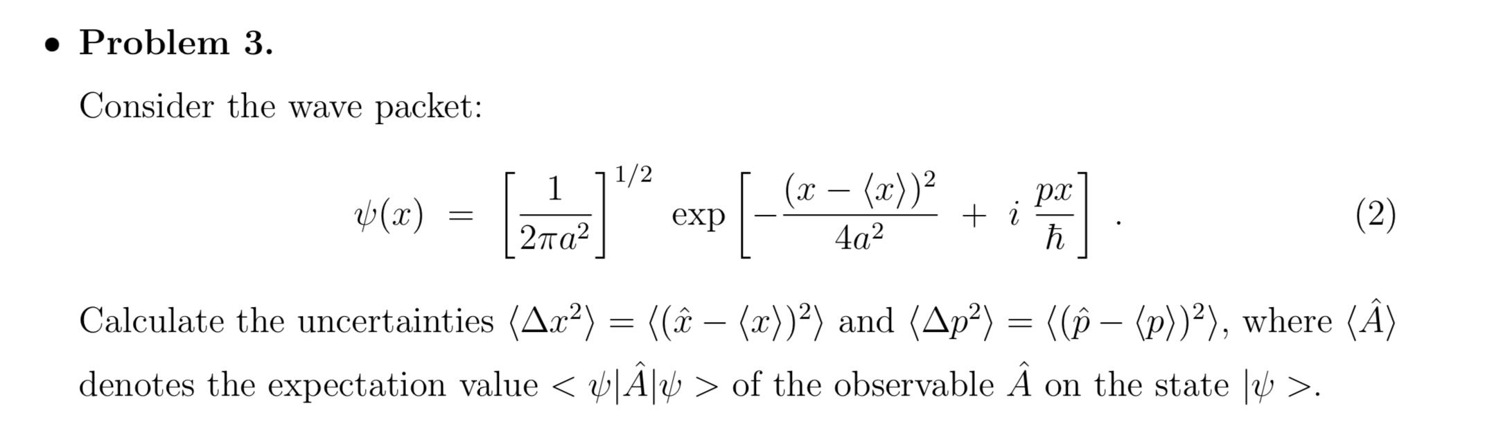 Solved Consider the wave packet: | Chegg.com