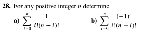 Solved 28. For any positive integer n determine a) | Chegg.com
