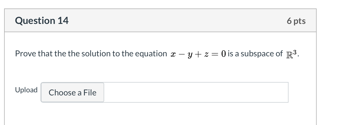 Solved Question 14 6 pts Prove that the the solution to the | Chegg.com