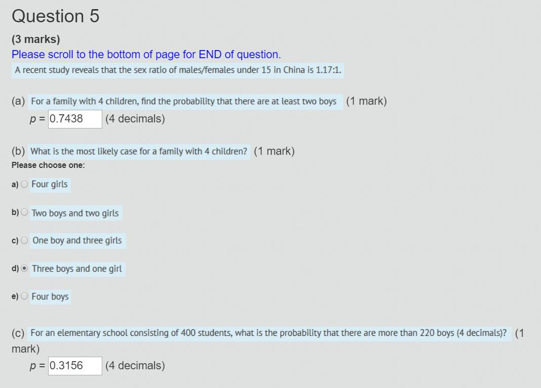 Solved Question 5 (3 marks) Please scroll to the bottom of | Chegg.com