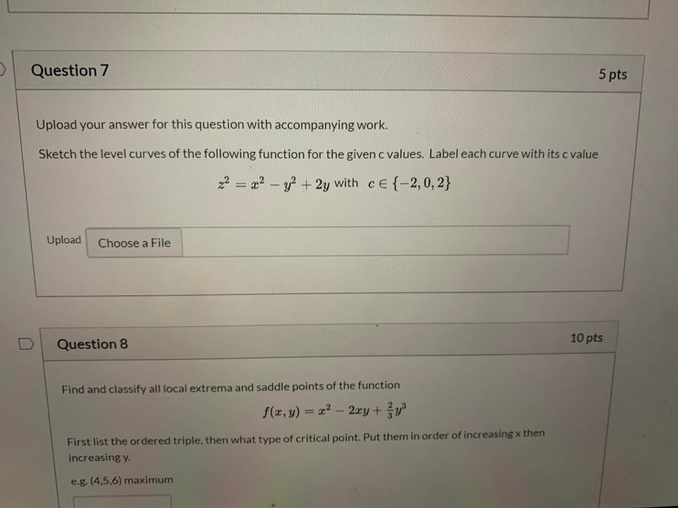 Solved Question 7 5 pts Upload your answer for this question | Chegg.com