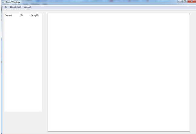 MainWindow File idea Board About Court ID GroupID