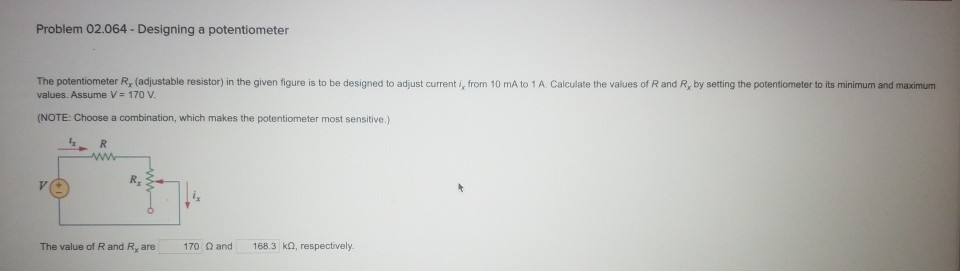 Solved Problem 02 064 Designing A Potentiometer The Chegg Solved Problem 02 064 Designing A Potentiometer The Chegg