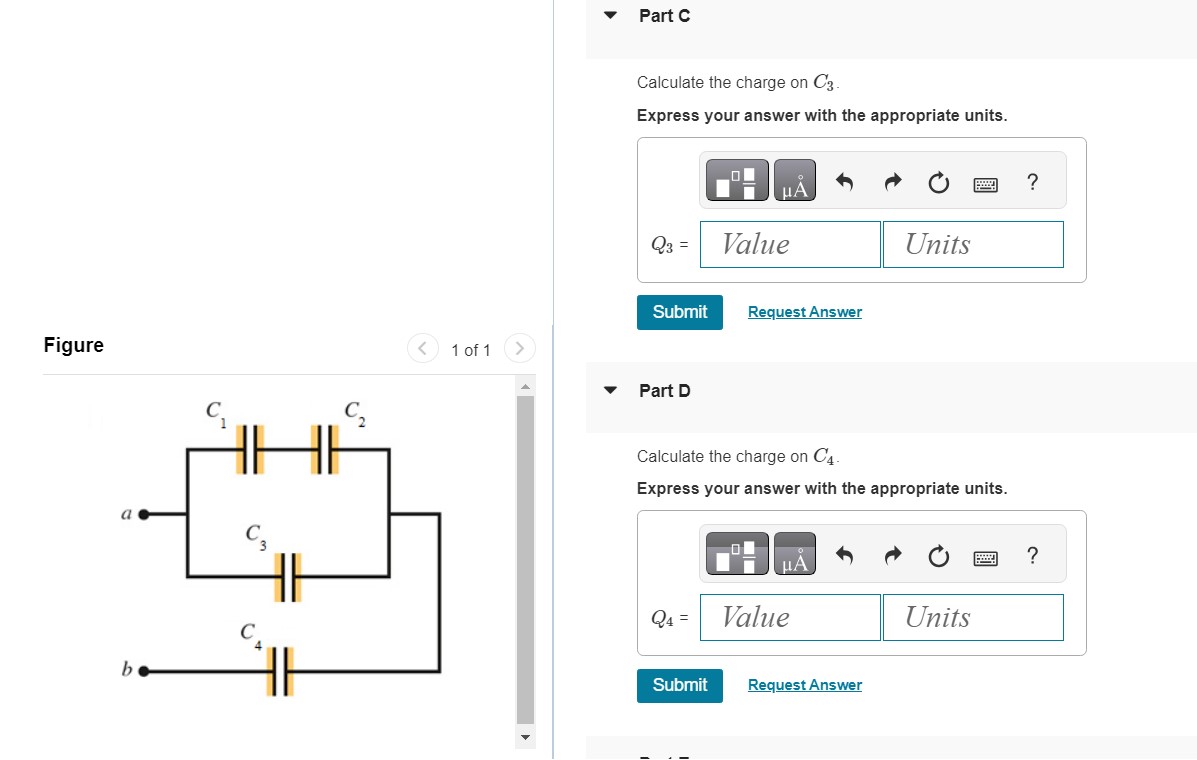 Solved Calculate the charge on C3. Express your answer with | Chegg.com
