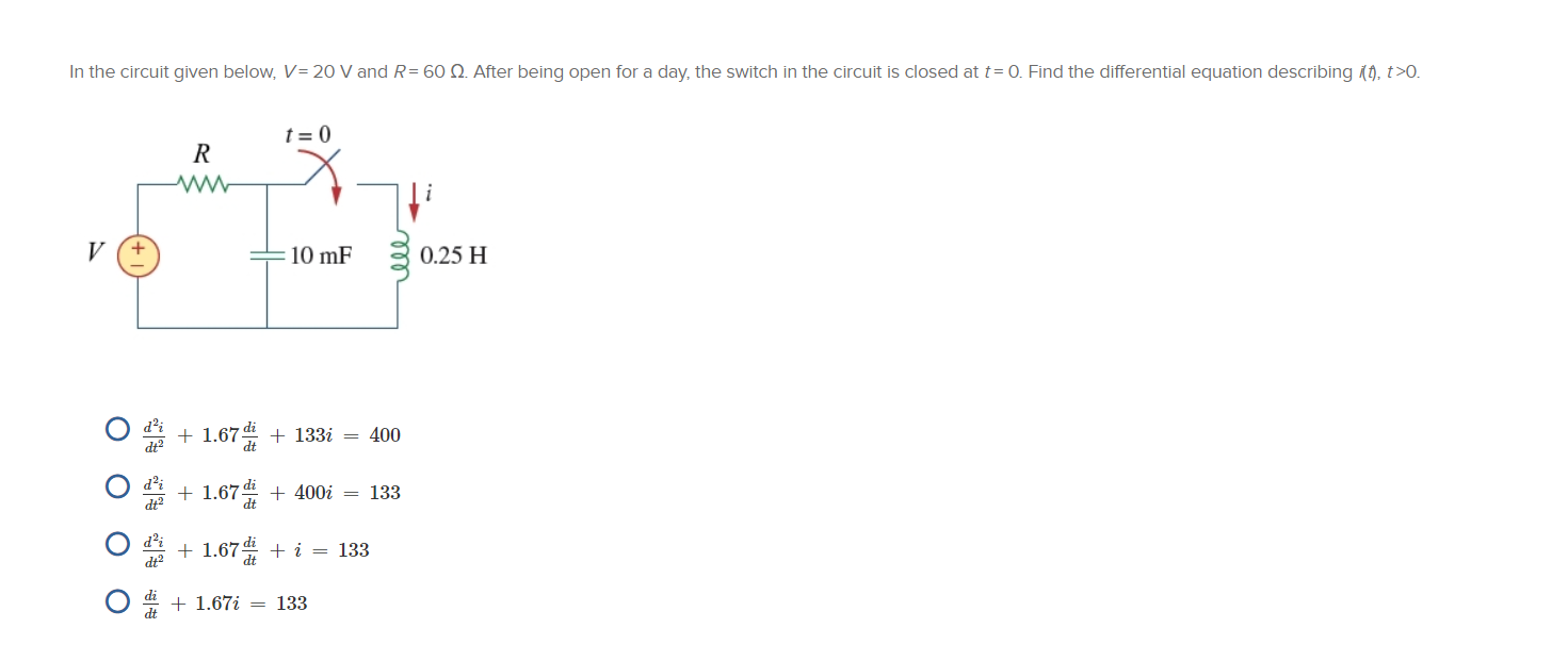 Solved In the circuit given below, V= 20 V and R=60 2. After | Chegg.com