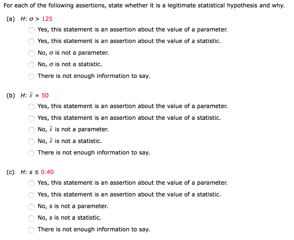 Solved For Each Of The Following Assertions, State Whether | Chegg.com