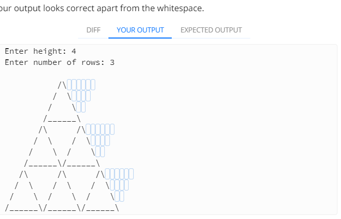 Solved Python3: Print any number of triangles of a given | Chegg.com